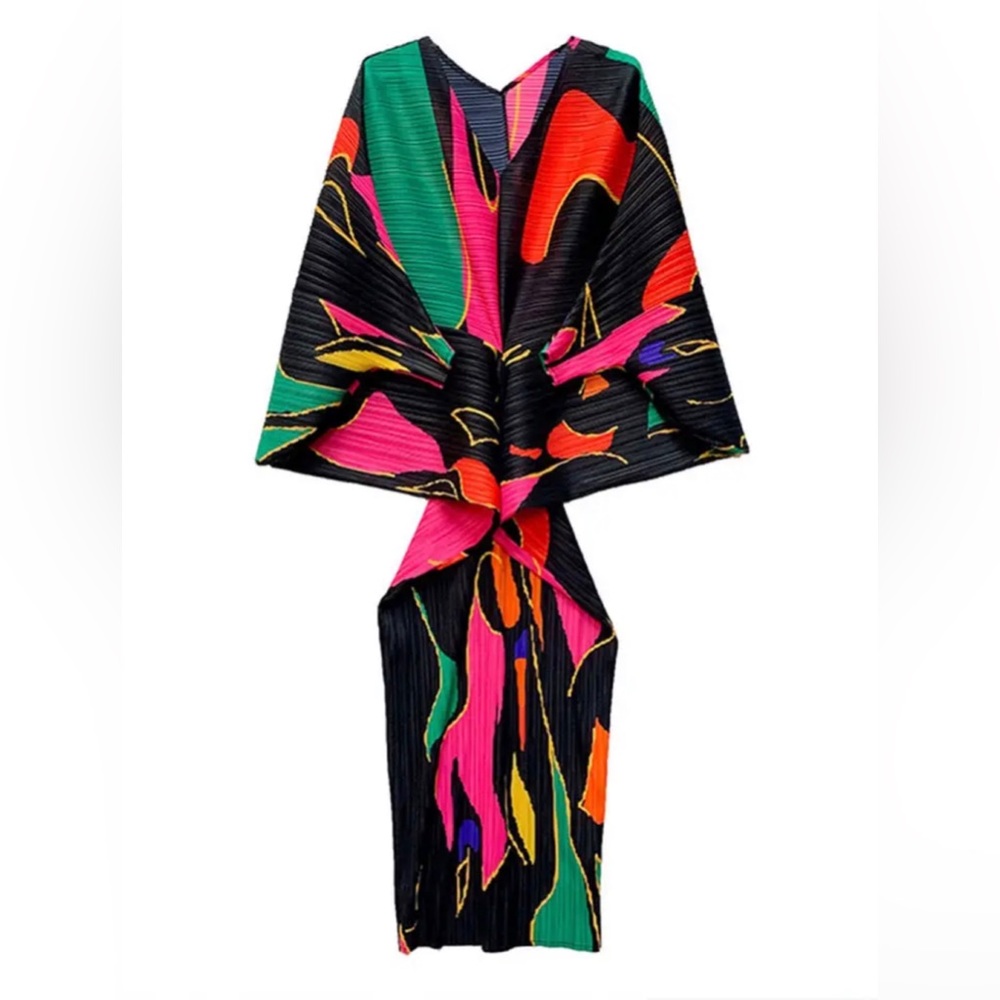 Abstract Midi Dress